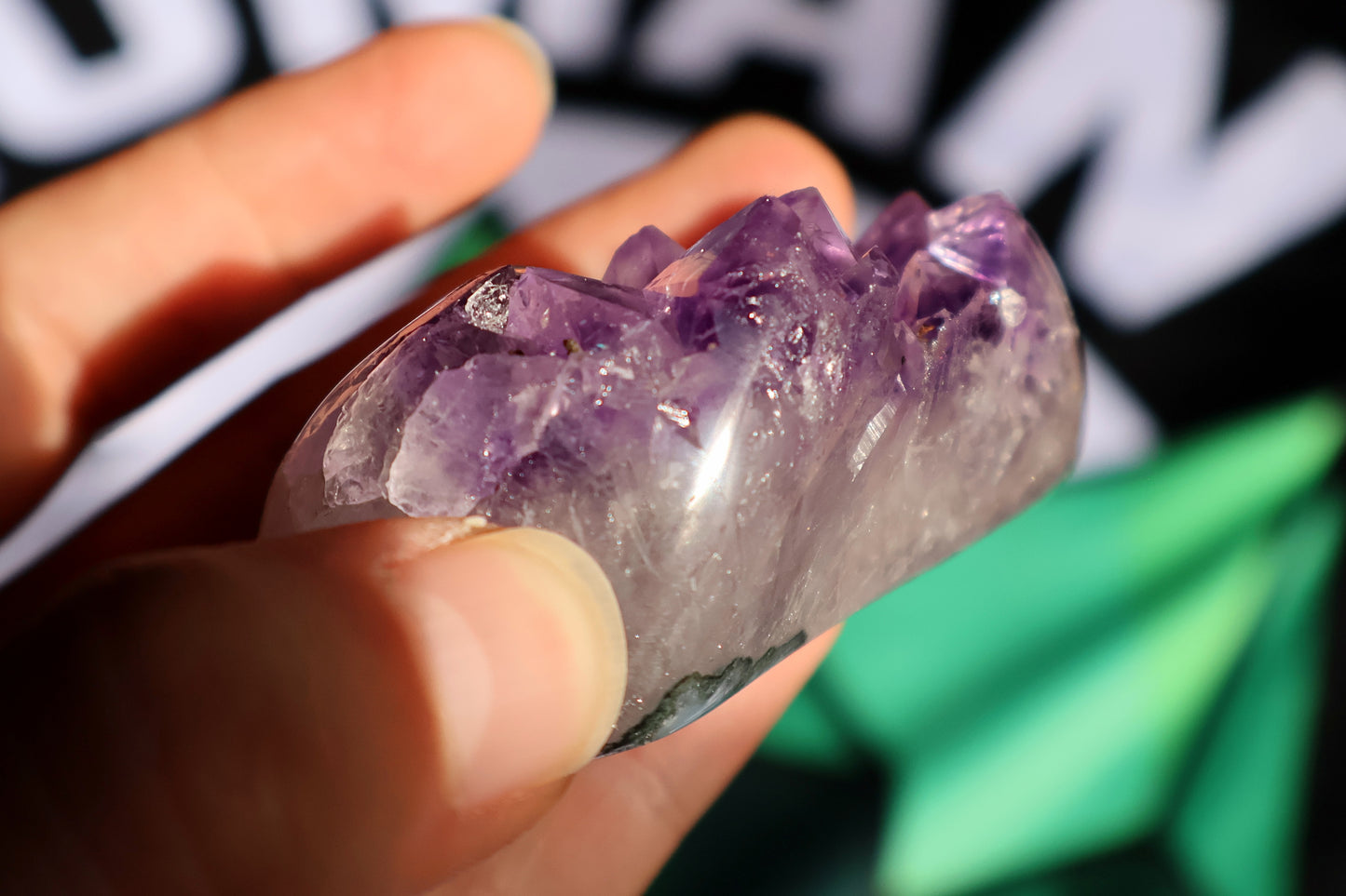 Amethyst Cluster Heart N