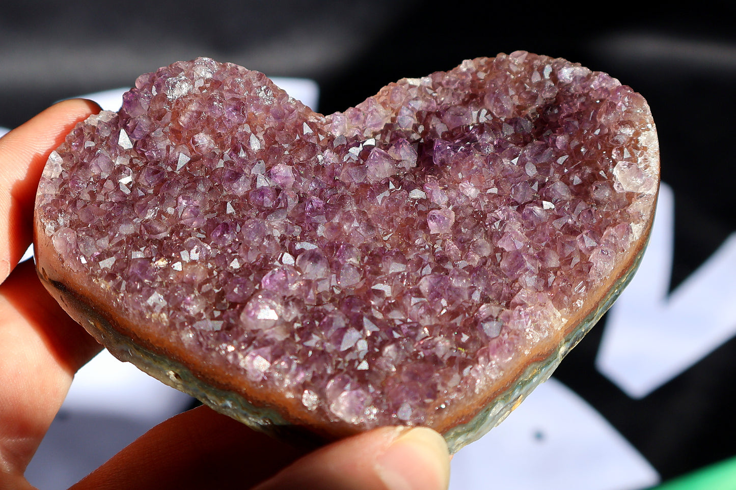 Cranberry Amethyst Heart T