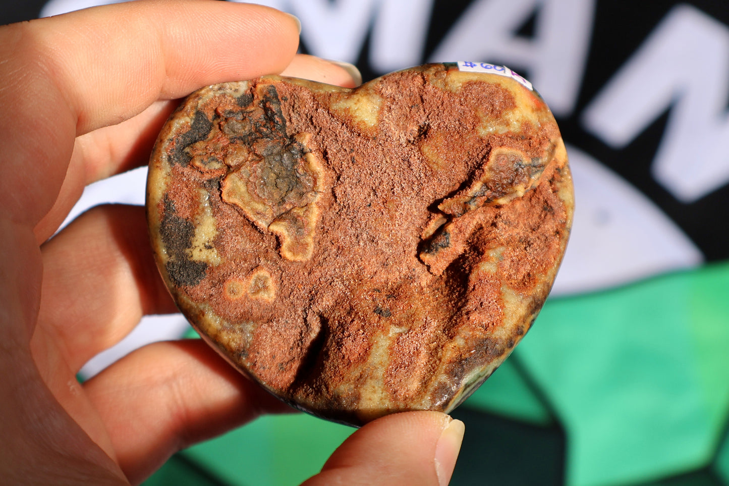 Green Sugar Amethyst Stalactite Druze Heart K