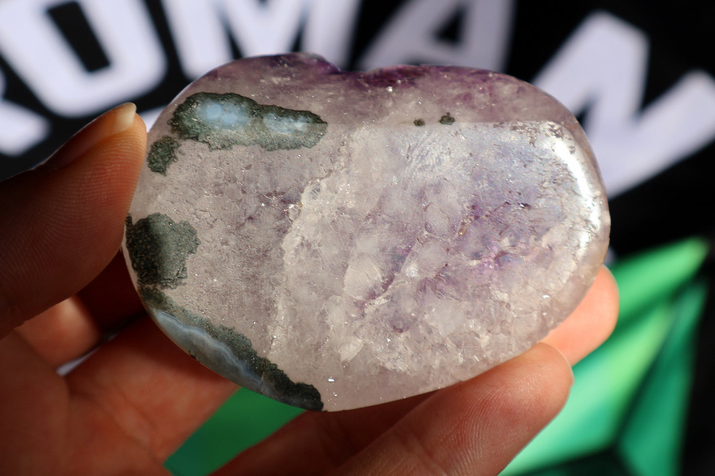 Amethyst Cluster Heart N