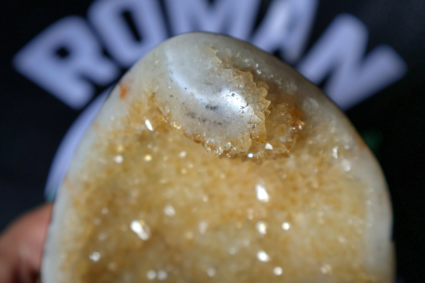 Citrine Stalactite Geode Cluster E