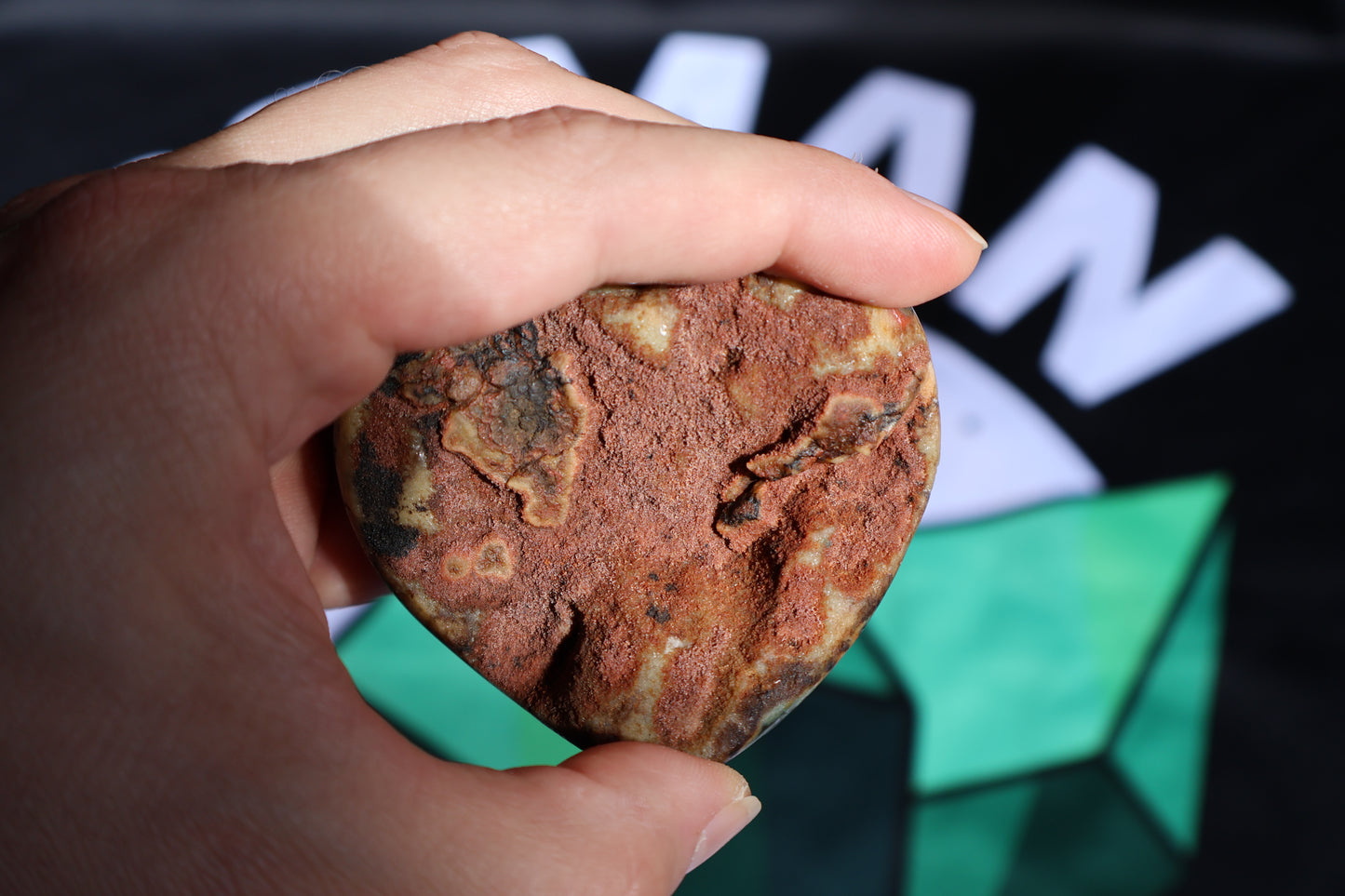 Green Sugar Amethyst Stalactite Druze Heart K