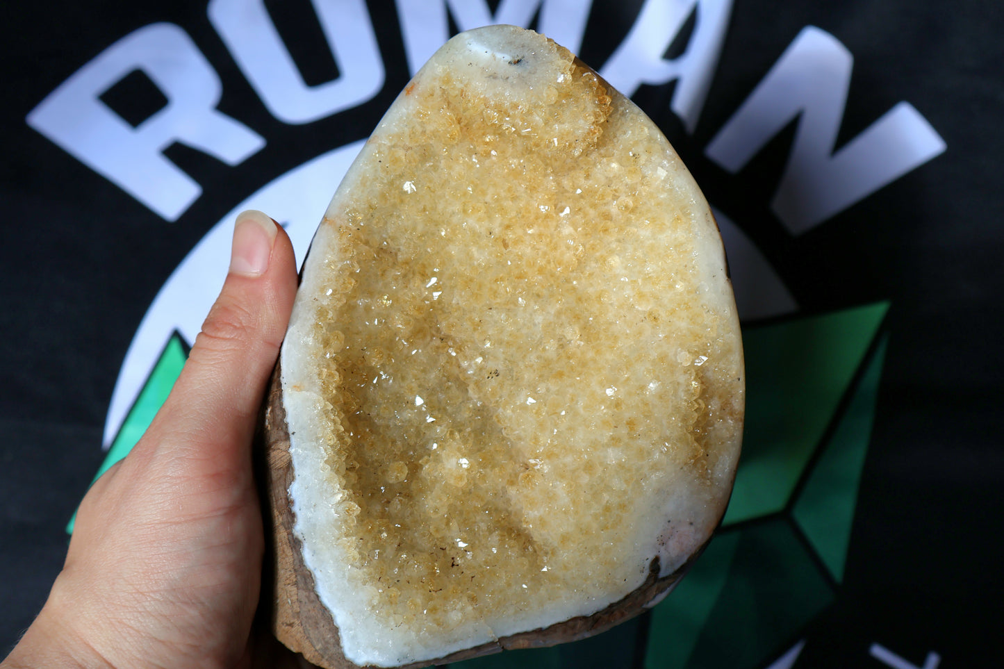 Citrine Stalactite Geode Cluster E