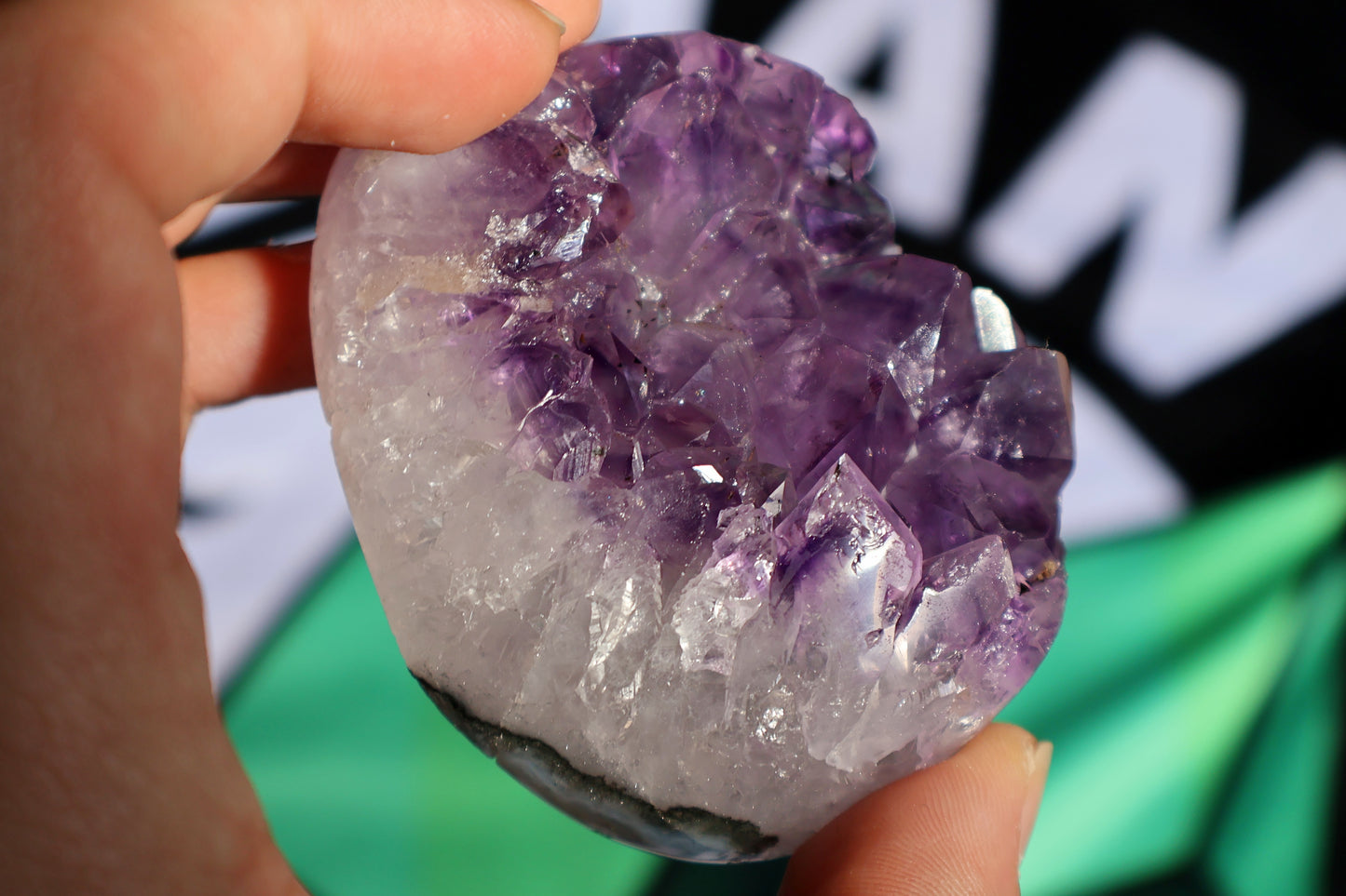 Amethyst Cluster Heart N