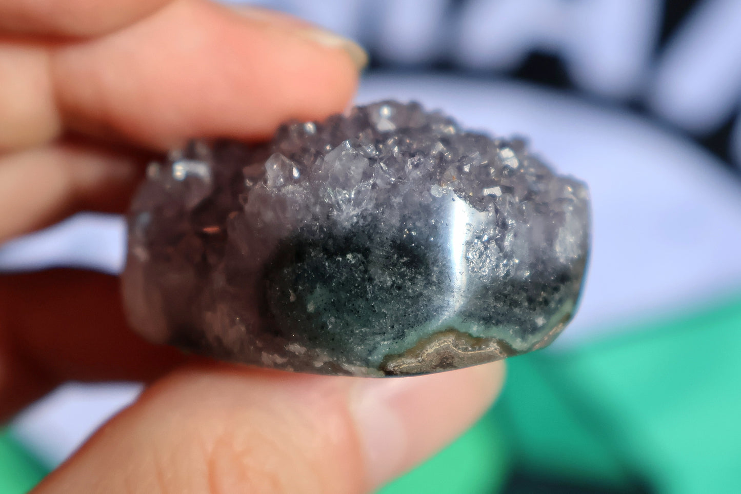 Druzy Amethyst Heart B